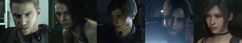 The main 5 in Resident Evil have officially all been redesigned in RE ...