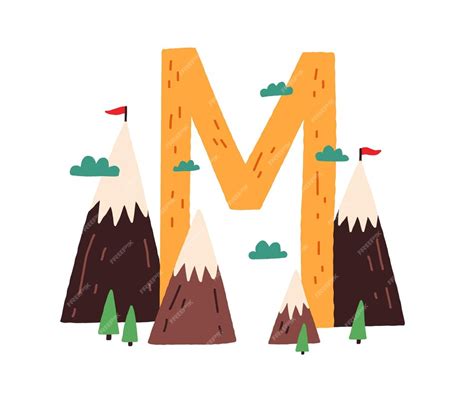 premium vector capital letter   english childish alphabet