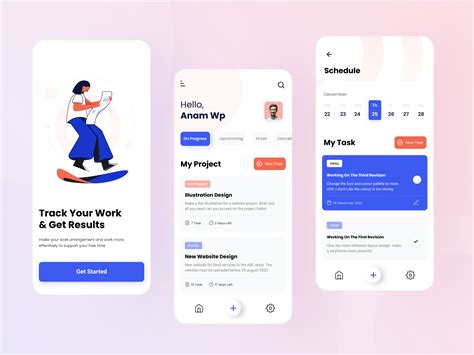 project manager application  behance