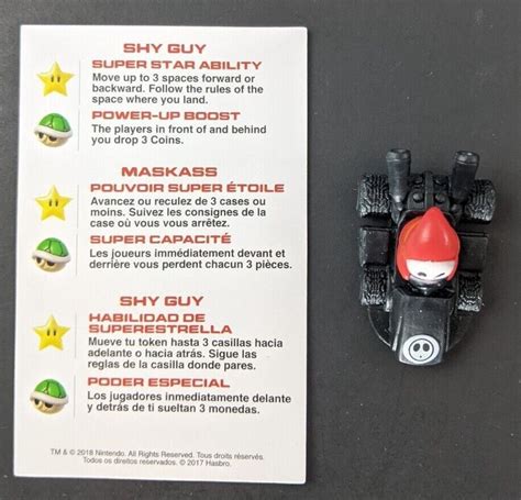 Shy Guy Mario Kart Monopoly Gamer Piece Token W Card Nintendo Power