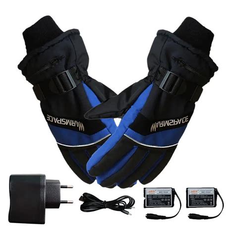 New Winter USB Hand Warmer Electric Thermal Gloves Rechargeable Battery Heated Gloves Cycling ...