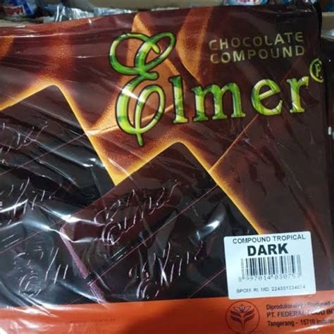 Jual Coklat Blok Elmer Tropical Dark 1 Kg Shopee Indonesia