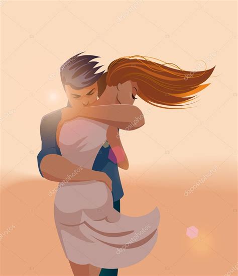 Embraces Of A Loving Couple Stock Vector By ©maxutov 82619548