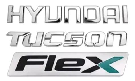 Kit Emblema Letreiro Tucson Hyundai Flex Porta Mala Mercadolivre