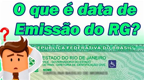 O que é Data de Emissão do RG Descubra a sua Data de Emissão YouTube