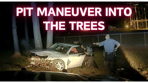 PIT Maneuver Into The Trees Dodge Avenger Flees Arkansas State Police