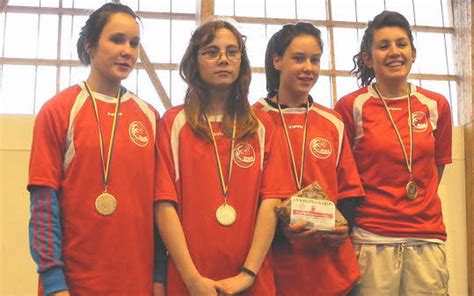 Ugsel L équipe minime féminine championne de Bretagne Le Télégramme