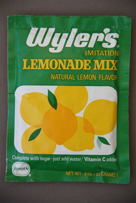 Wylers Lemonade Mix Sweet Memories High School Memories Childhood