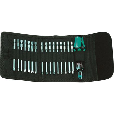 Wera 05059296001 Kraftform Kompakt 61 Security Bits Set of 17 | Rapid Electronics