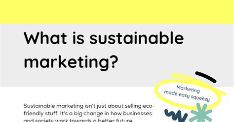 What Is Sustainable Marketing