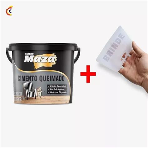 Efeito Decorativo Cimento Queimado Revestimento Maza 5 6kg MercadoLivre