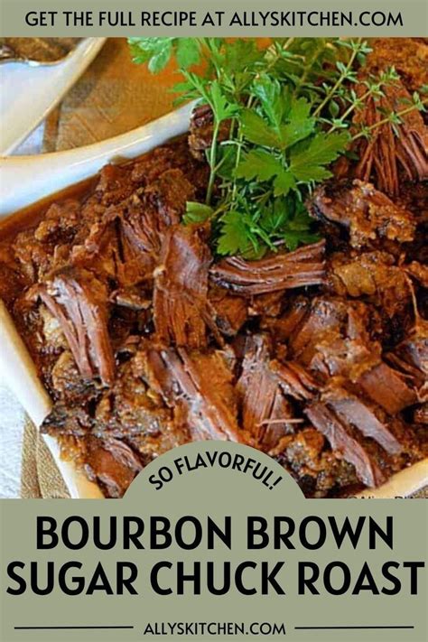 Bourbon Brown Sugar Chuck Roast Receta