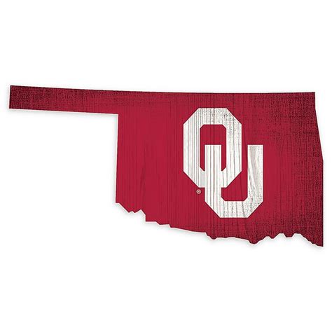 University Of Oklahoma Team Color Logo State Sign Multi In 2020