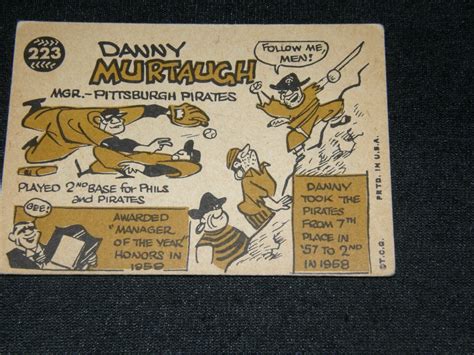 1960 TOPPS BASEBALL CARD 223 DANNY MURTAUGH PITTSBURGH PIRATES EBay