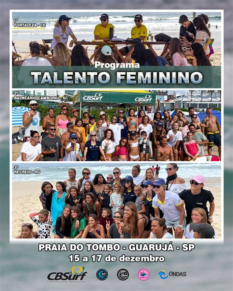 Programa Talento Feminino Da Cbsurf Chega No Guaruj Cbsurf