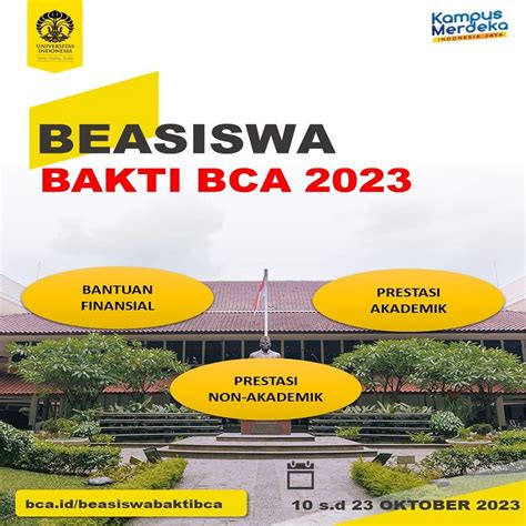 Penawaran Beasiswa Bakti Bca Direktorat Kemahasiswaan