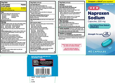 NDC 37808 175 Naproxen Sodium Capsule Liquid Filled Oral