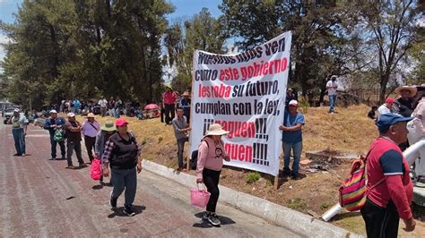 Pobladores amenazan con bloquear la Autopista México Puebla exigen la