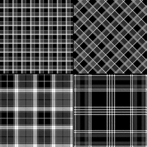 Value Pack Black And White Tartan Digital Paper Plaid Pattern Etsy Canada