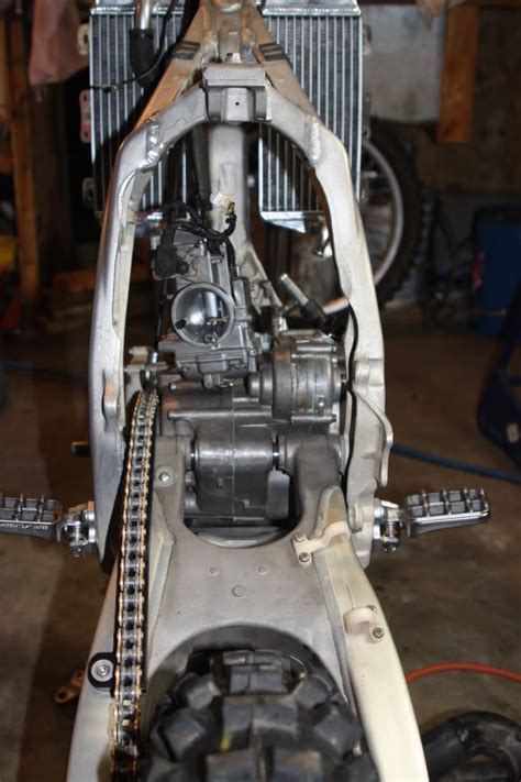 Yz Motor In A Yz F Aluminum Frame Yamaha Stroke Thumpertalk