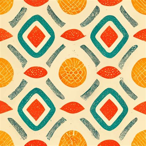 Seamless Pattern Vintage Retro Lines Detailed Midjourney