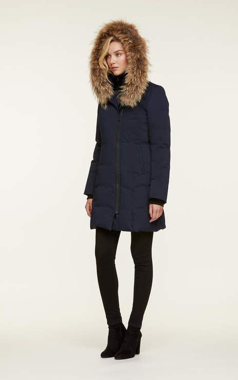 Soia Kyo Salma Classic Down Coat With Removable Natural Fur Down