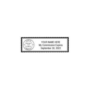 Notary Stamps Connecticut Rectangular Mobile Notary Stamp