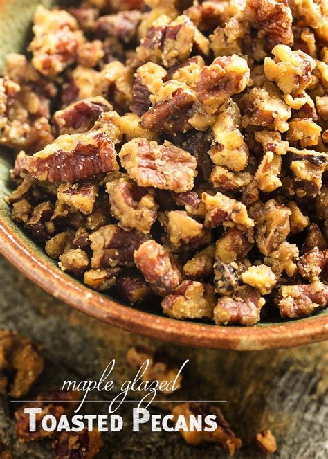 Simple Maple Glazed Pecans Just A Little Bit Of Bacon Recipe