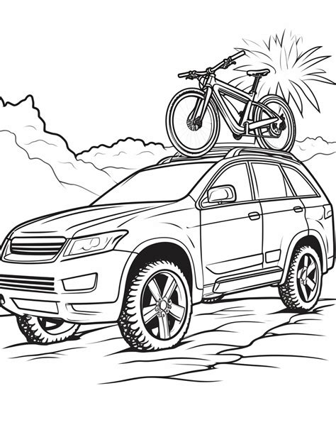 Color Craftables Coloring Pages Vehicles Modern Modern Bicycle