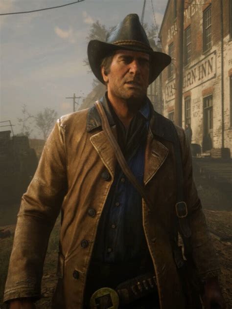 Rdr2 Arthur Morgan Gunslinger Real Leather Jacket Hot Video Game Style