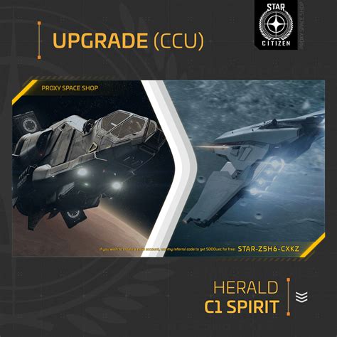 Star Citizen CRUSADER C1 SPIRIT UPGRADE CCU EBay