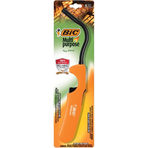 Bic 1 Pack Flex Utility Lighter Flexible Wand Multi Purpose