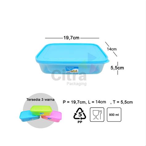 Jual Kotak Kmp 900ml Warna Foodbox Warna Tempat Bekal Kotak