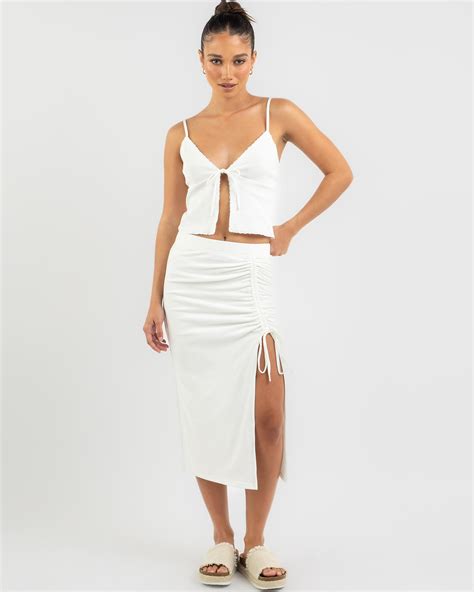 Shop Mooloola Theresa Tie Up Cami Top In White Fast Shipping And Easy Returns City Beach Australia