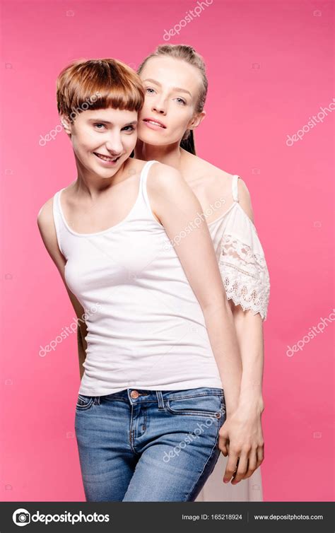 Lesbian Couple Holding Hands Stock Photo By DimaBaranow