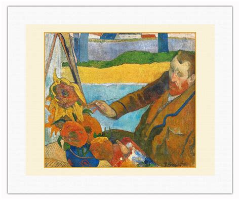 The Painter Of Sunflowers Portrait Of Vincent Van Gogh Vintage Post