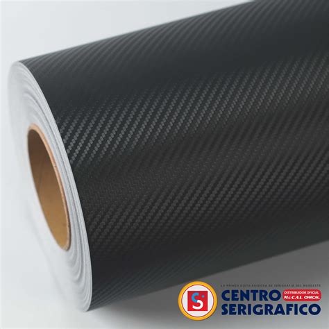 Negro Fibra De Carbono Vinilo Mccal Cm Centro Serigrafico