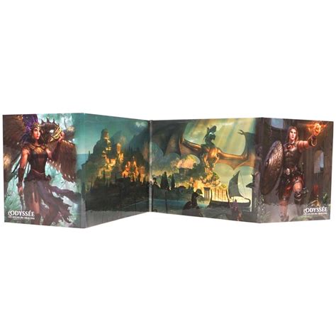 L odyssée des Seigneurs Dragons Ecran de jeu et cartes