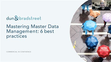 Session 1 Mastering Master Data Management 6 Best Practices