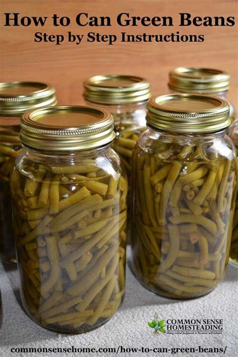 How To Can Green Beans Step By Step Instructions For Canning Green