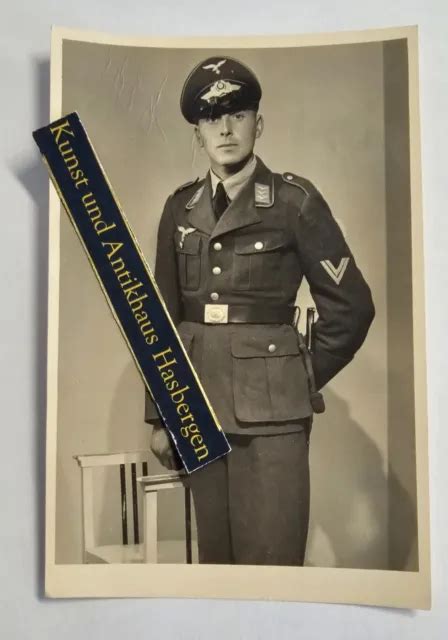 Wk Wk Foto Studio Potrait Luftwaffe Soldat Eur Picclick De