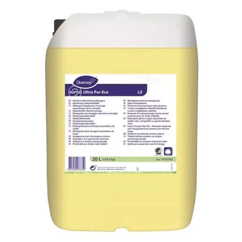 Diversey Ultra Pur Eco L2 Flydende Maskinopvask 20 Ltr