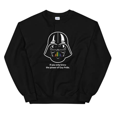 Darth Vader Gay Pride Flag Unisex Sweatshirt Gay Pride Gift Etsy