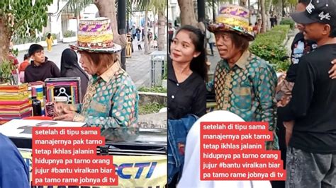 Viral Video Pak Tarno Kembali Jadi Pesulap Jalanan Gelar Atraksi Sulap