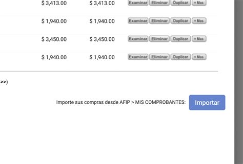 Importación automática de comprobantes de AFIP