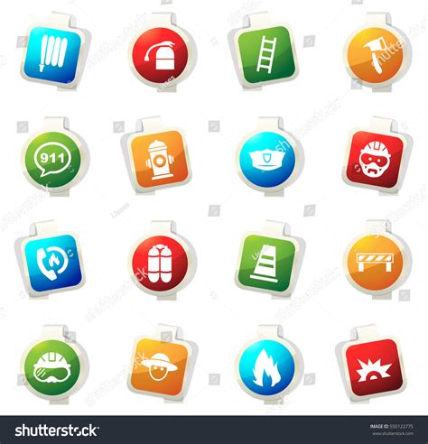 Fire Brigade Color Icon For Web Sites And User Royalty Free Stock