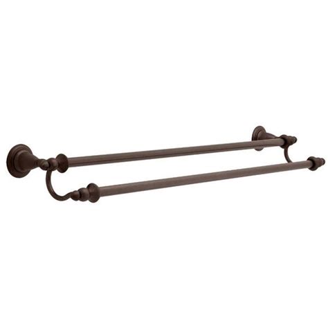 Delta Victorian 24 In Double Towel Bar In Venetian Bronze 75224 Rb