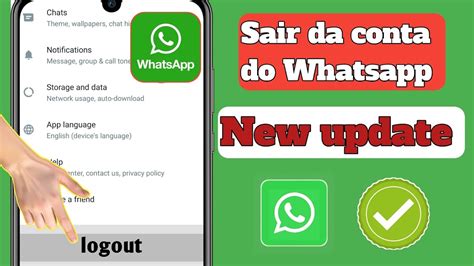 Como Sair Da Conta Do WhatsApp Android E I0S Como Sair Da Conta Do