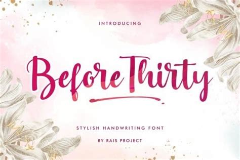 Before Thirty Font Free Font