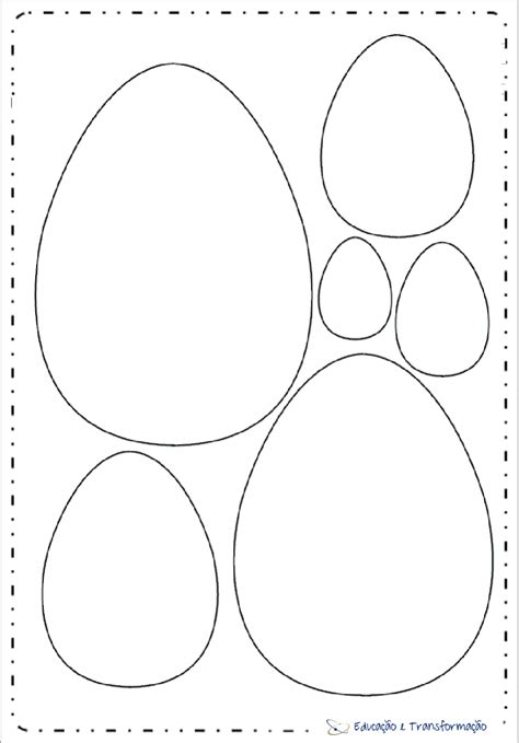 Moldes de Ovos de Páscoa em EVA Educação e Transformação